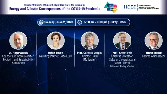 IICEC Webinar on ‘‘Energy and Climate Consequences of the COVID-19 Pandemic’’