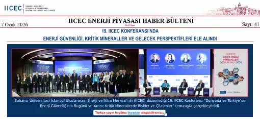 IICEC Enerji Piyasası Haber Bülteni Sayı: 41