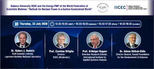 “Outlook for Nuclear Power in a Carbon Constrained World” Webinar by IICEC and & Energy PMP of WFS